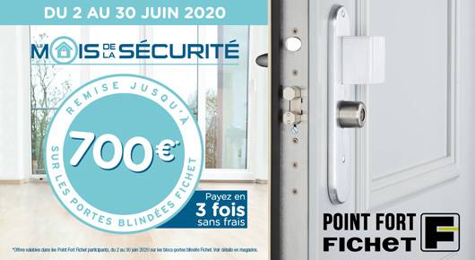 Jusqu'à 700€ de remise sur les portes blindées et serrures de défense FICHET à Aix en Provence